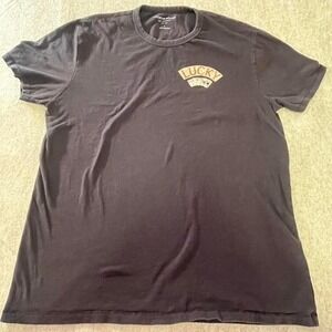Lucky Brand Aces Over Eights Black graphic tee  Men's Large